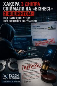 Хакер з Дніпра на одному фішинговому «проєкті» заробив понад 6 тис грн у крипті