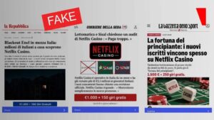 У Facebook та Instagram просувають фейкове казино Netflix із підробленою ліцензією
